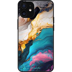 iSaprio Lesklé pouzdro Color Marble 21 - iPhone 12 mini