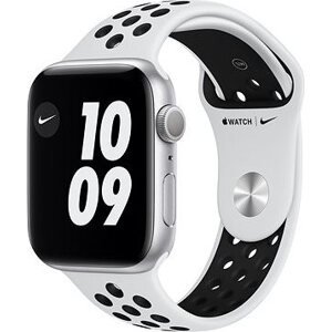 Apple Watch Nike Series 6 40 mm Strieborný hliník s platinovým/čiernym športovým remienkom Nike