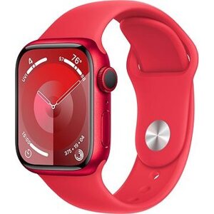 Apple Watch Series 9 41 mm PRODUCT(RED) Červený hliník s PRODUCT(RED) športovým remienkom – S/M