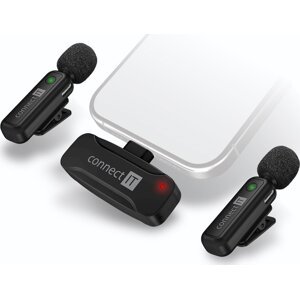 CONNECT IT Wireless Lavalier mikrofón Lightning (2 ks + receiver) set