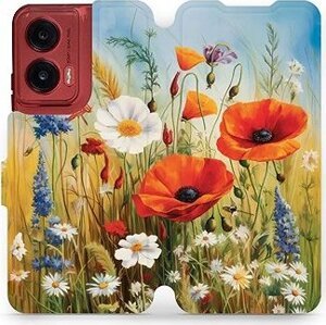 Mobiwear flip knižkové pre Motorola Moto G35 - Letná lúka