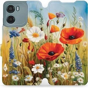Mobiwear flip knižkové pre Motorola Moto E15 - Letná lúka