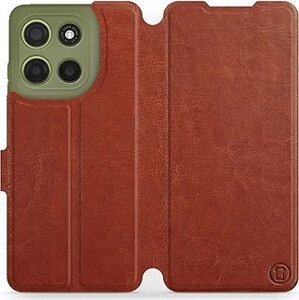 Mobiwear flip knižkové pre Motorola Moto G15 - Hnedé