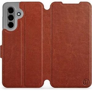 Mobiwear flip knižkové pre Samsung Galaxy A36 - Hnedé