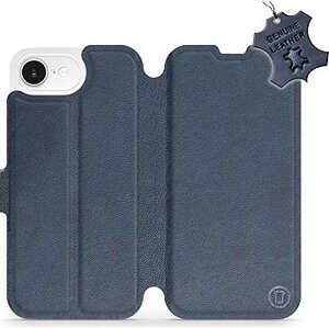 Mobiwear Kožené flip knižkové pre Apple iPhone 16e - Modré