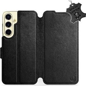 Mobiwear flip pre Samsung Galaxy S24 FE, kožené – čierne