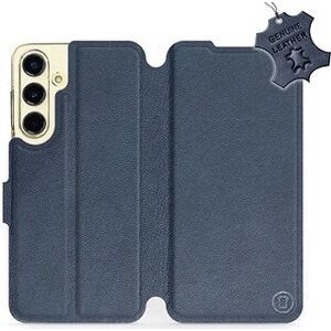 Mobiwear flip pre Samsung Galaxy S24 FE, kožené – modré