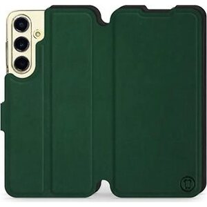 Mobiwear Soft Touch flip pre Samsung Galaxy S24 FE – zelené, čierne