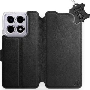 Mobiwear kožené flip knižkové pre Xiaomi 14T Pro - Čierne