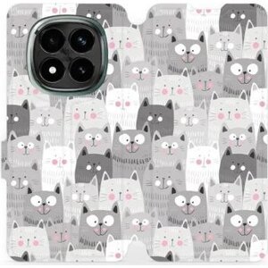 Mobiwear flip knižkové pre Xiaomi Redmi Note 14 Pro Plus 5G - Mačičky
