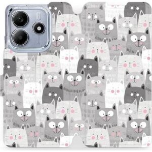Mobiwear flip knižkové pre Xiaomi Redmi Note 14 5G - Mačičky