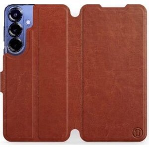 Mobiwear flip knižkové pre Samsung Galaxy S25 Plus - Hnedé
