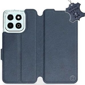 Mobiwear flip knižkové pre Honor X6b - Modré, kožené