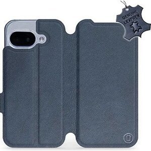 Mobiwear flip knižkové pre Google Pixel 9a - Modré, kožené
