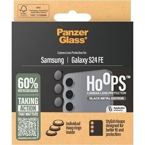 PanzerGlass Hoops Samsung Galaxy S24 FE čierne ochranné šošovky fotoaparátu