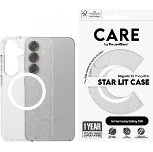PanzerGlass CARE kryt Samsung Galaxy S25 Star Lit třpytivý/bílý QI