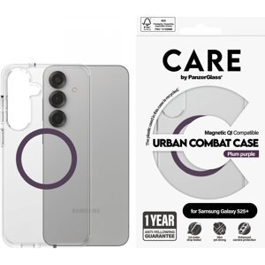 PanzerGlass CARE kryt Samsung Galaxy S25+ Urban Combat číry/fialový QI (Plum Purple)