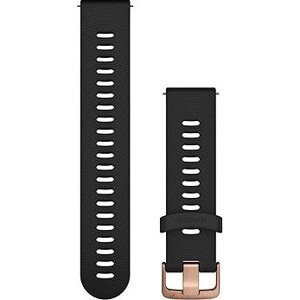 Garmin Quick Release (20 mm) kožený s reliéfom, Black – 24K Gold PVD