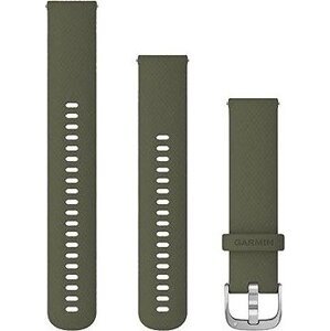 Garmin Quick Release (20 mm) silikónový, Moss – Silver