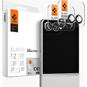Spigen Glass TR EZ Fit Optik Pro HD 2 Pack Black Samsung Galaxy Z Flip 7