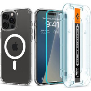 Spigen Ultra Hybrid MagSafe White + Glass tR EZ Fit Pack iPhone 16 Pro Max