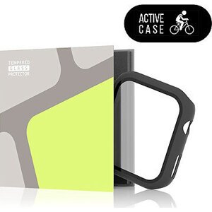 Tempered Glass Protector pre Apple Watch 9/8/7 45 mm, čierne matné