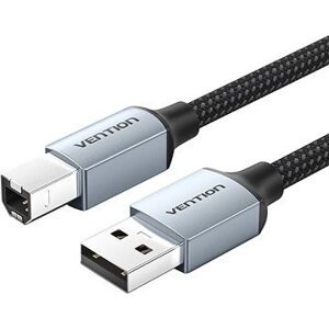 Vention Cotton Braided USB 2.0 A Male to B Male Printer Cable 8M Gray Aluminum Alloy Type