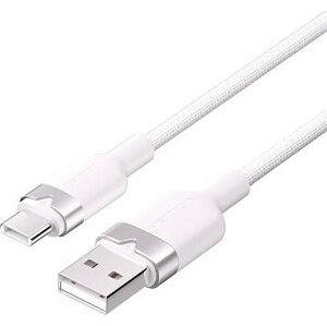 Vention USB 2.0 A Male to C Male 3A Cable 1M White Aluminum Alloy Type