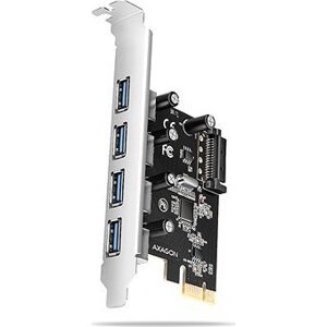 AXAGON PCEU-430RS, 4× USB 5 Gbps port, PCIe card, SATA power, SP
