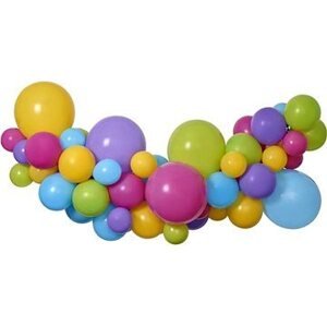 Balónková girlanda - sada multicolor barevná, 300 cm - 65 ks