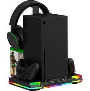 iPega XBX025S Multifunkčný Nabíjací RGB Stojan s Chladením na Xbox