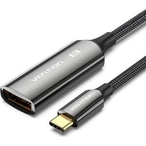 Vention Cotton Braided USB-C to DP 8 K Converter 0.25M Black Zinc Alloy Type