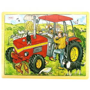 Drevené puzzle – Traktor