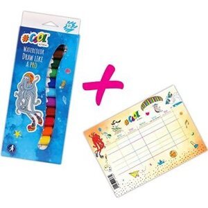 #COOL BY VICTORIA Temperové farby, 12 ks + DARČEK Rozvrh hodín