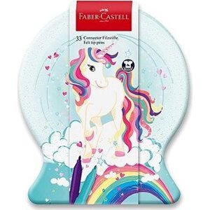 FABER-CASTELL Connector Unicorn v plechu, 33 farieb