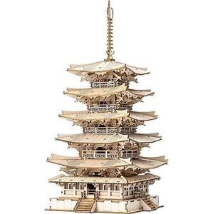 ROBOTIME Rolife 3D drevené puzzle Päťposchodová pagoda 275 dielikov
