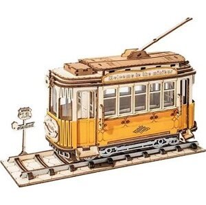 Robotime Rolife 3D drevené puzzle Električka 145 drevené