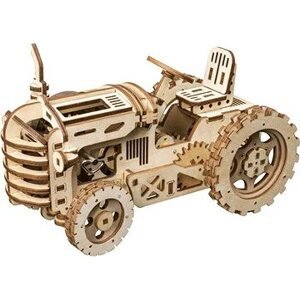 Robotime Rokr 3D drevené puzzle Traktor 135 dielikov