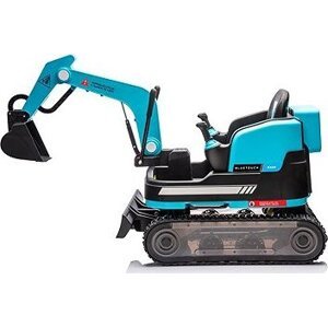 BlueTouch Dětský elektrický bagr modrý