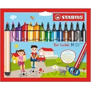STABILO Trio Scribbi 14 farieb