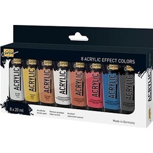 Kreul „Solo goya" Súprava akrylových farieb, metalické, 8 farieb, 20 ml v tube