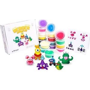 Berger Modelovacia hmota Monsters 18 ks kelímkov
