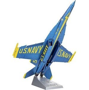Metal Earth Luxusná oceľová stavebnica Blue Angels F/A 18 Super Hornet