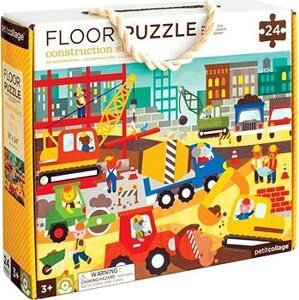 Petit Collage Podlahové puzzle stavba v meste