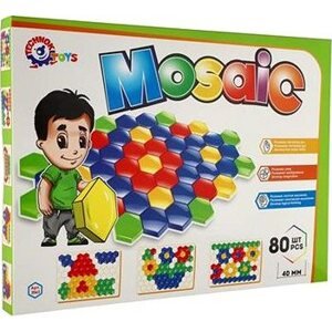 Teddies Mozaika pre najmenších s hladkým klobúčikom 4 cm, 80 ks