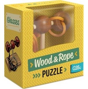 Wood & Rope puzzle - Glasses
