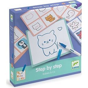 Djeco Kreslenie Step by step Mláďatká