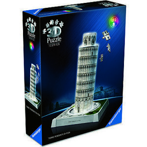 Ravensburger 120080282 Iconics: Šikmá veža v Pise (Nočná edícia)