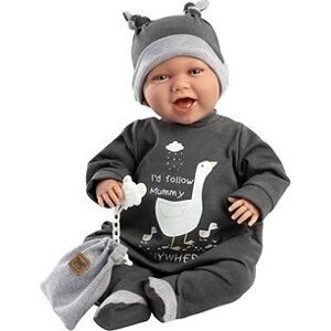 Llorens 74107 New Born – realistická bábika bábätko so zvukmi a mäkkým látkovým telom – 42 cm