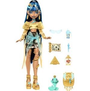 Monster High Príšerka monsterka Cleo s maznáčikom a doplnkami